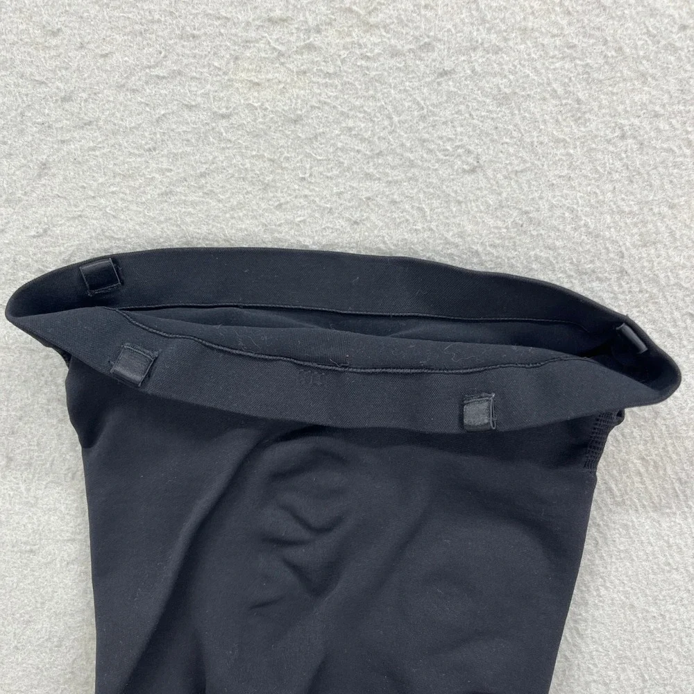 SKIMS Sculpting Mid Thigh Bodysuit Women M Black Strapless Shapewear Smoothing